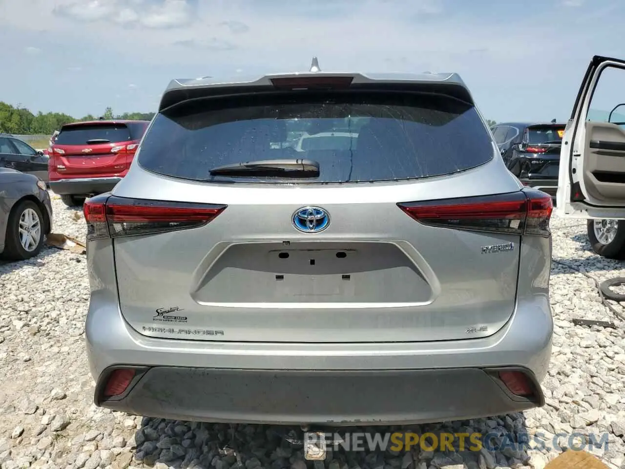 6 Фотография поврежденного автомобиля 5TDKBRCH7PS110818 TOYOTA HIGHLANDER 2023