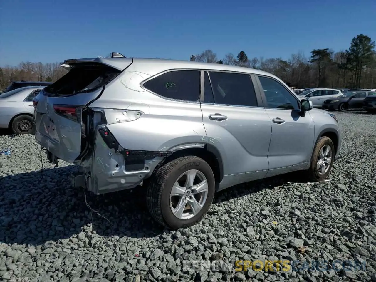 3 Фотография поврежденного автомобиля 5TDKDRAH0PS005356 TOYOTA HIGHLANDER 2023