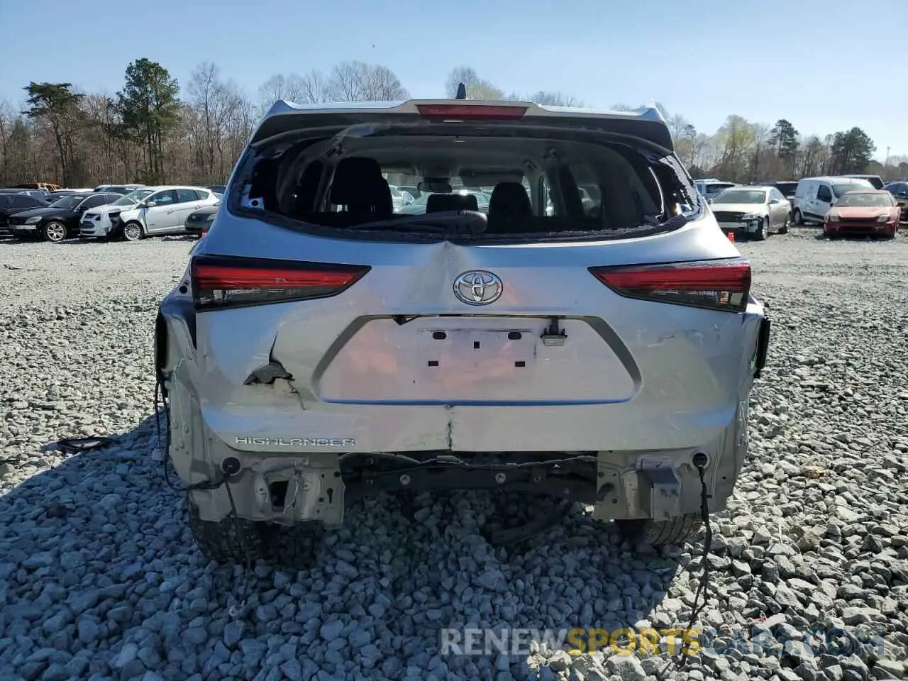 6 Фотография поврежденного автомобиля 5TDKDRAH0PS005356 TOYOTA HIGHLANDER 2023