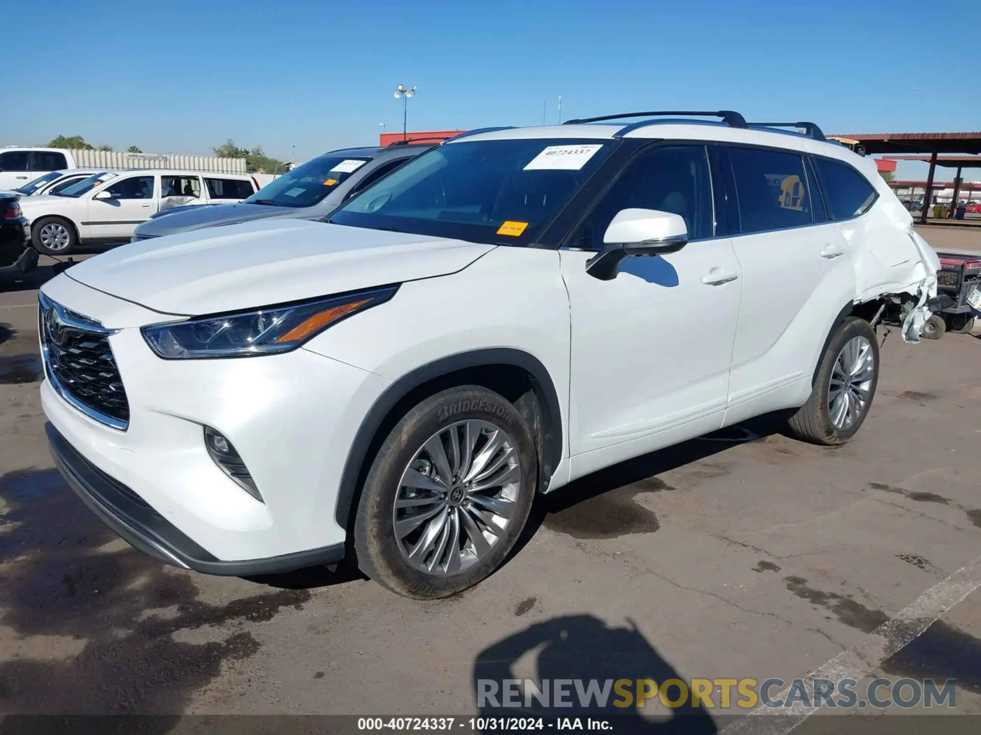 2 Фотография поврежденного автомобиля 5TDKDRAH0PS023128 TOYOTA HIGHLANDER 2023