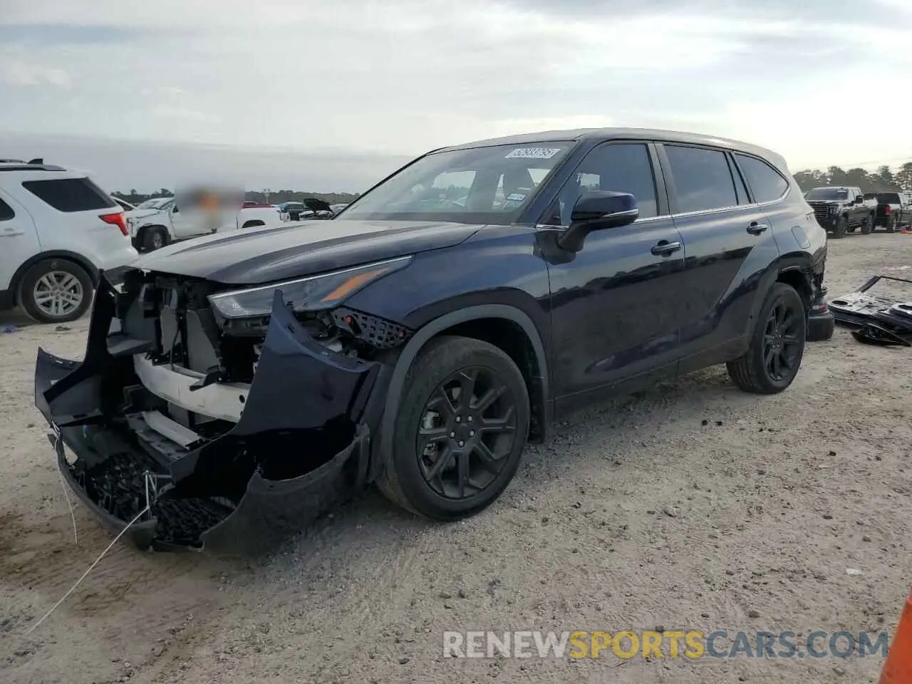 1 Photograph of a damaged car 5TDKDRAH0PS504108 TOYOTA HIGHLANDER 2023