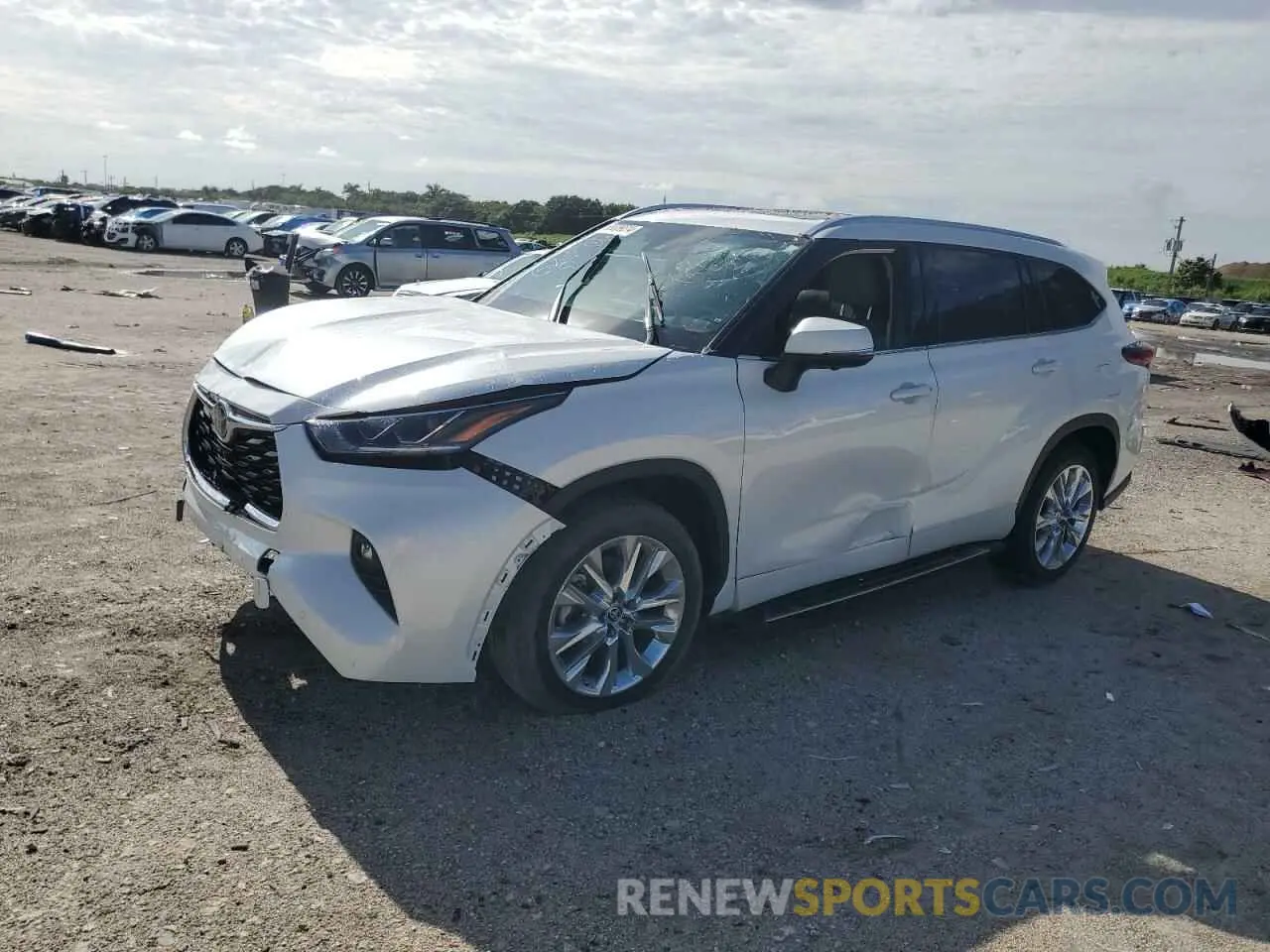 1 Photograph of a damaged car 5TDKDRAH0PS511253 TOYOTA HIGHLANDER 2023