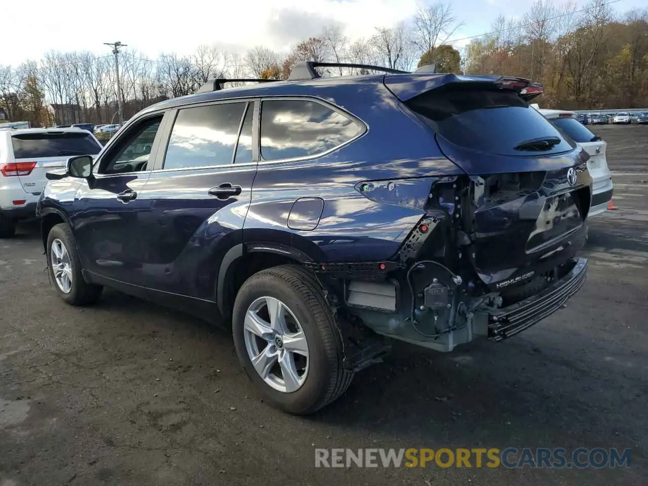 2 Photograph of a damaged car 5TDKDRAH0PS523547 TOYOTA HIGHLANDER 2023