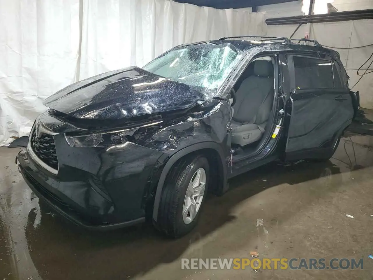1 Photograph of a damaged car 5TDKDRAH0PS524665 TOYOTA HIGHLANDER 2023