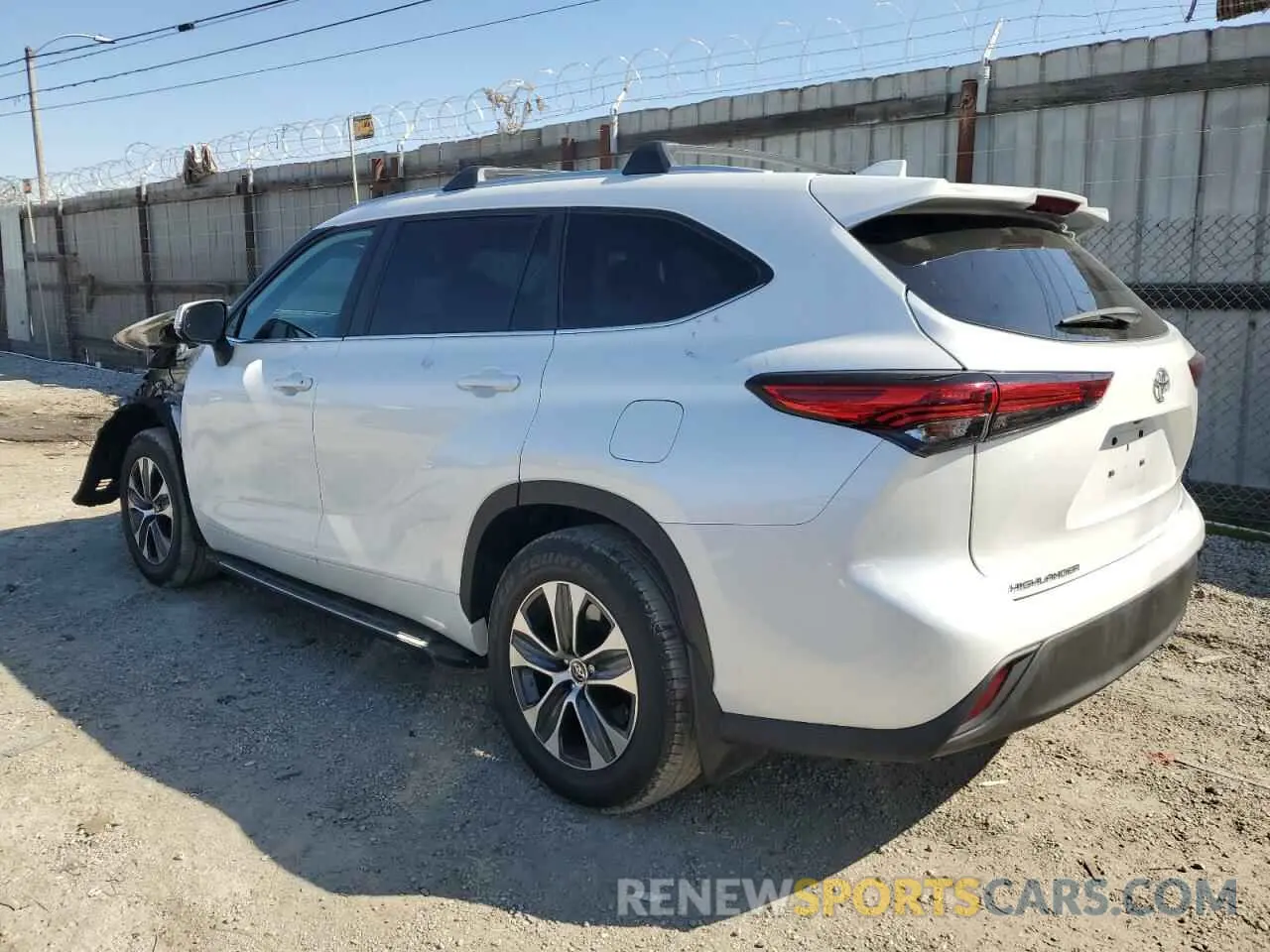 2 Фотография поврежденного автомобиля 5TDKDRAH1PS031268 TOYOTA HIGHLANDER 2023