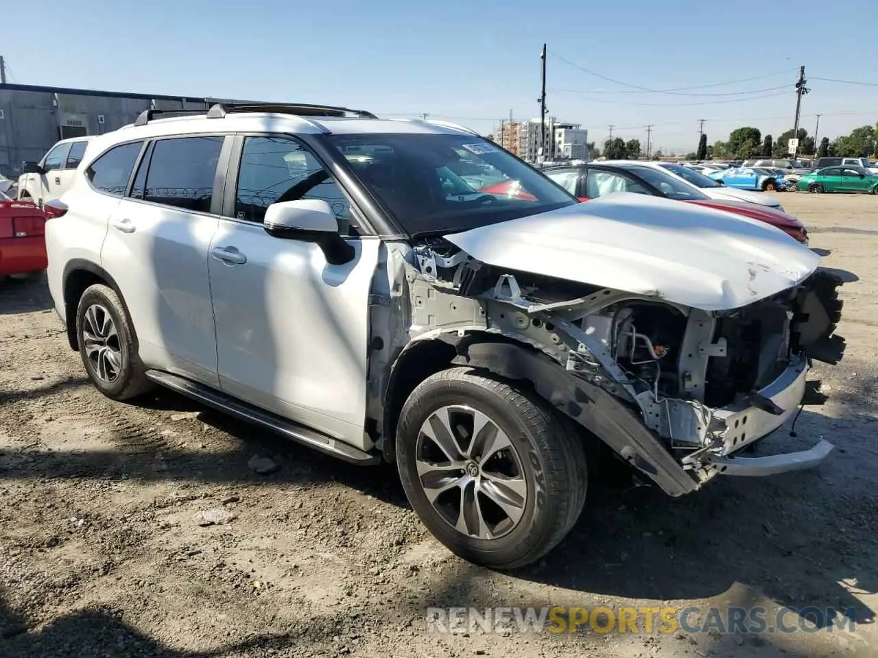 4 Фотография поврежденного автомобиля 5TDKDRAH1PS031268 TOYOTA HIGHLANDER 2023