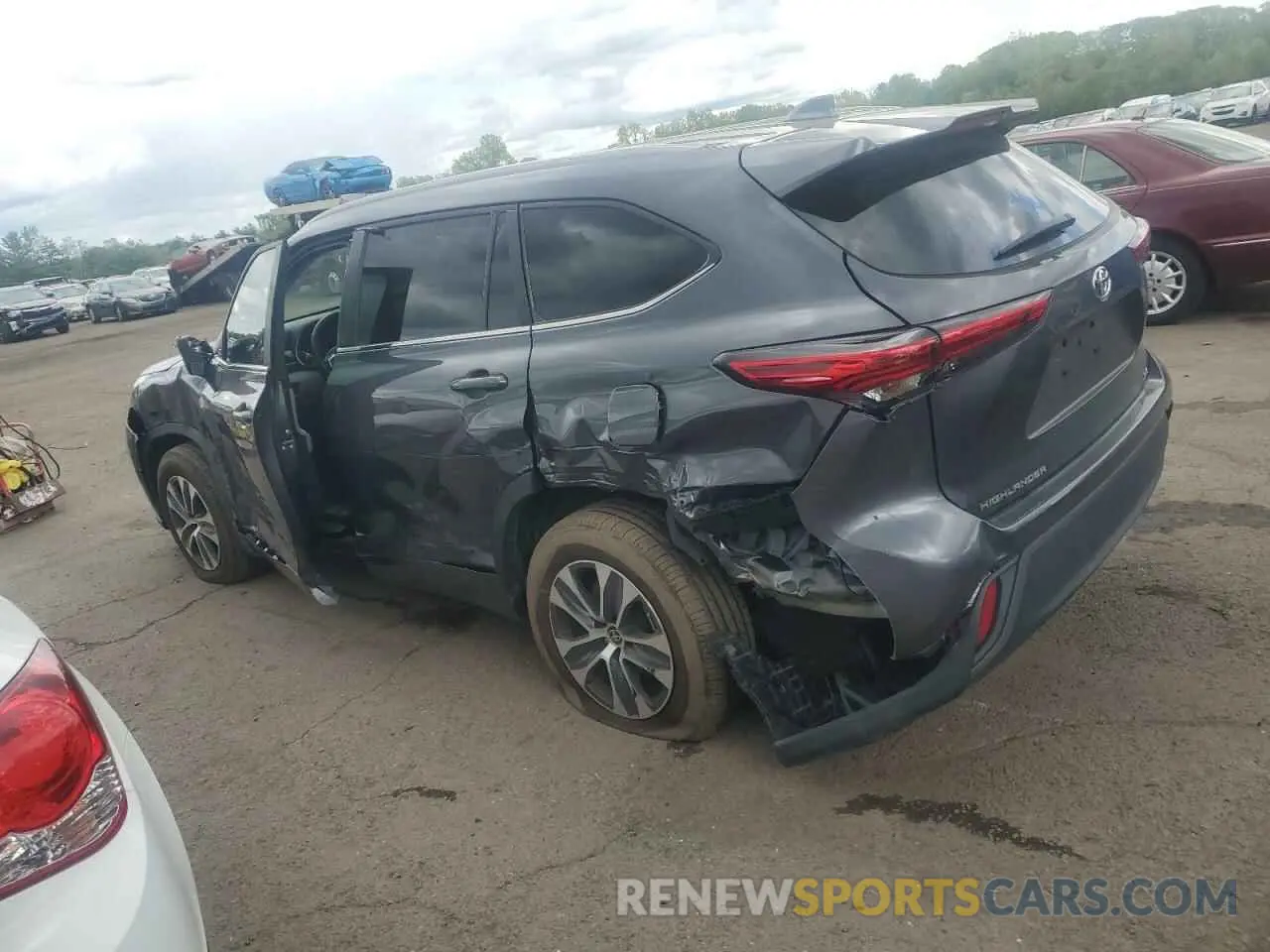 2 Photograph of a damaged car 5TDKDRAH1PS038530 TOYOTA HIGHLANDER 2023