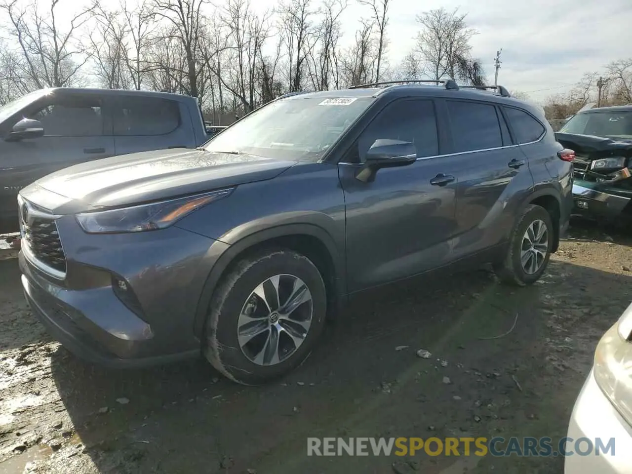 1 Photograph of a damaged car 5TDKDRAH1PS047907 TOYOTA HIGHLANDER 2023