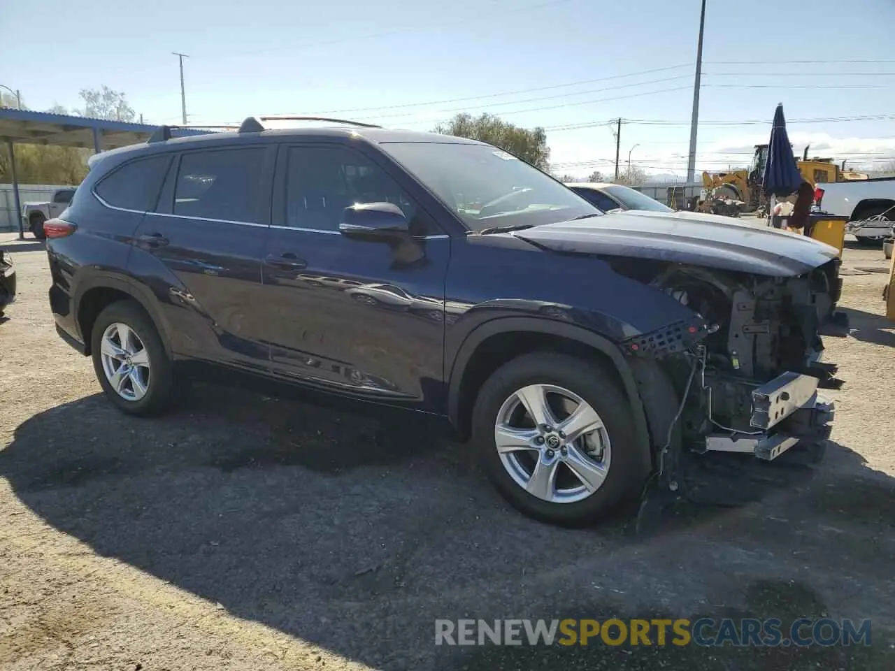 4 Фотография поврежденного автомобиля 5TDKDRAH2PS002295 TOYOTA HIGHLANDER 2023