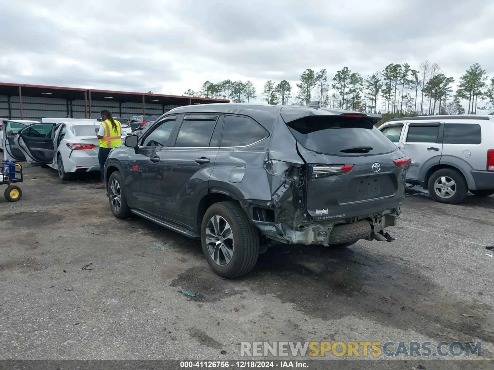 3 Фотография поврежденного автомобиля 5TDKDRAH2PS003754 TOYOTA HIGHLANDER 2023