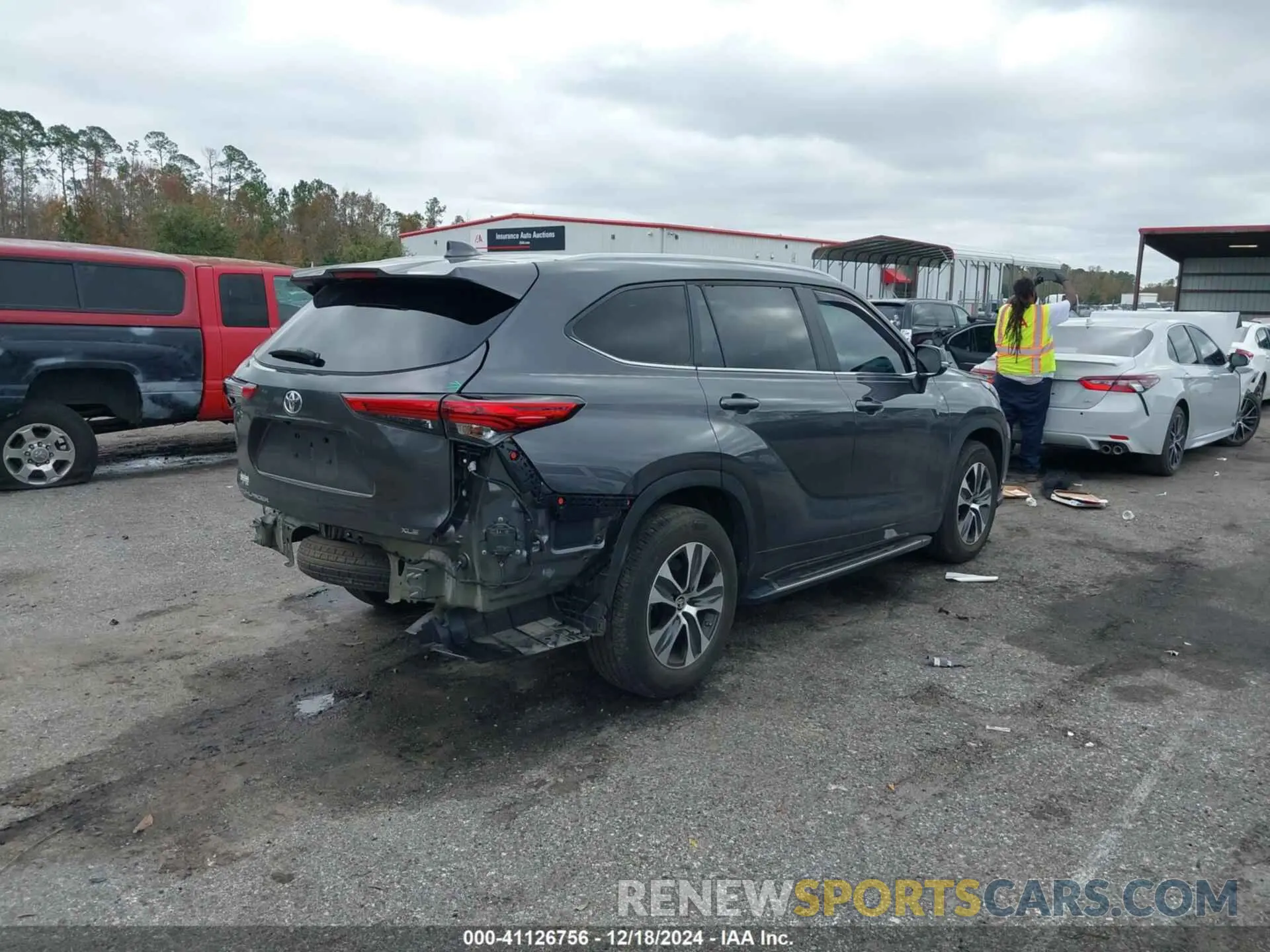 4 Фотография поврежденного автомобиля 5TDKDRAH2PS003754 TOYOTA HIGHLANDER 2023