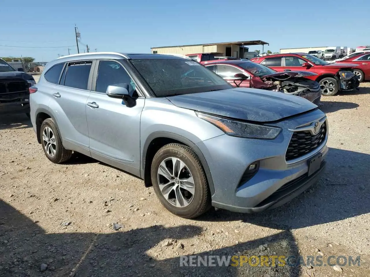 4 Photograph of a damaged car 5TDKDRAH2PS004371 TOYOTA HIGHLANDER 2023