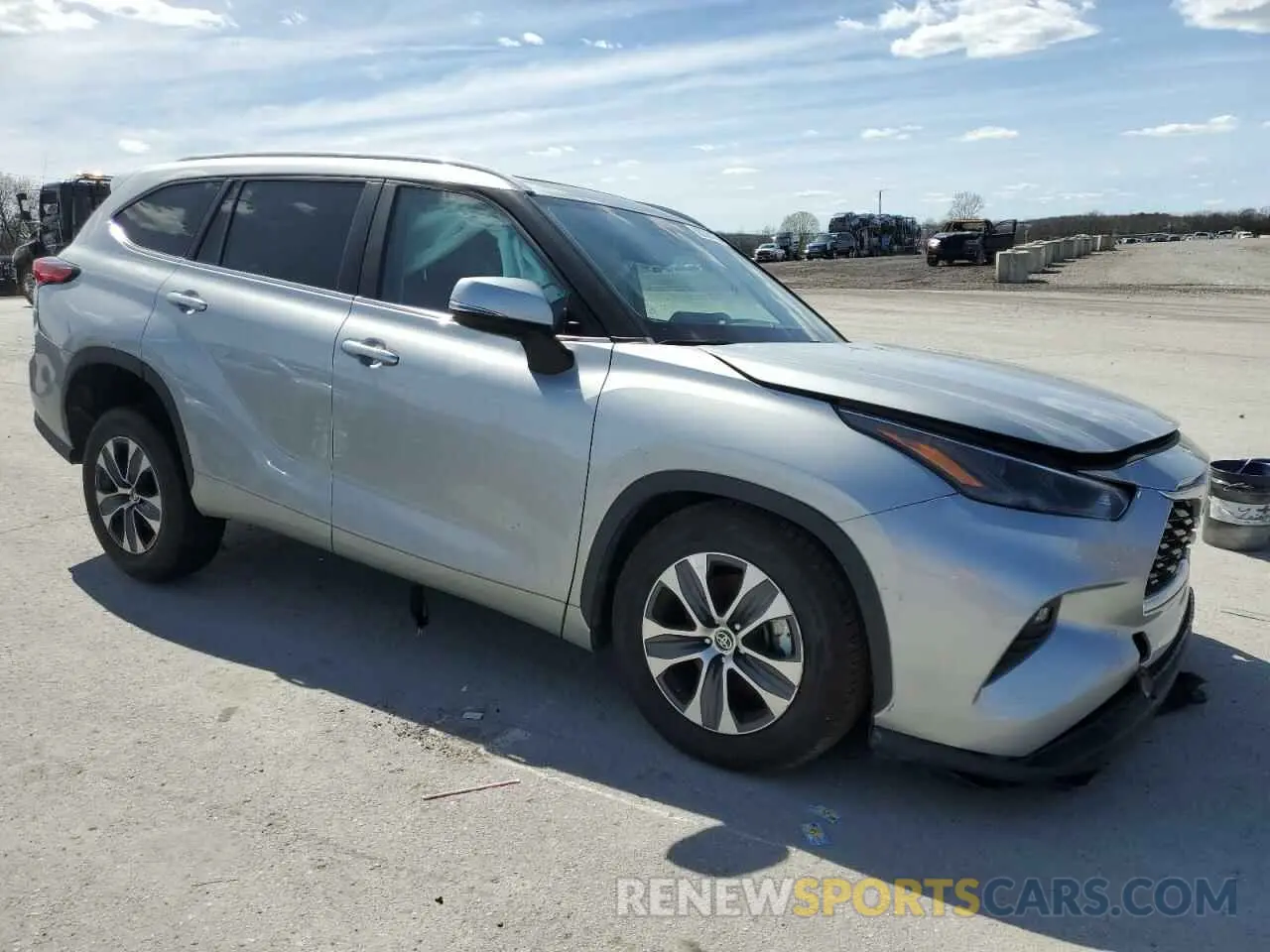 4 Фотография поврежденного автомобиля 5TDKDRAH2PS023681 TOYOTA HIGHLANDER 2023