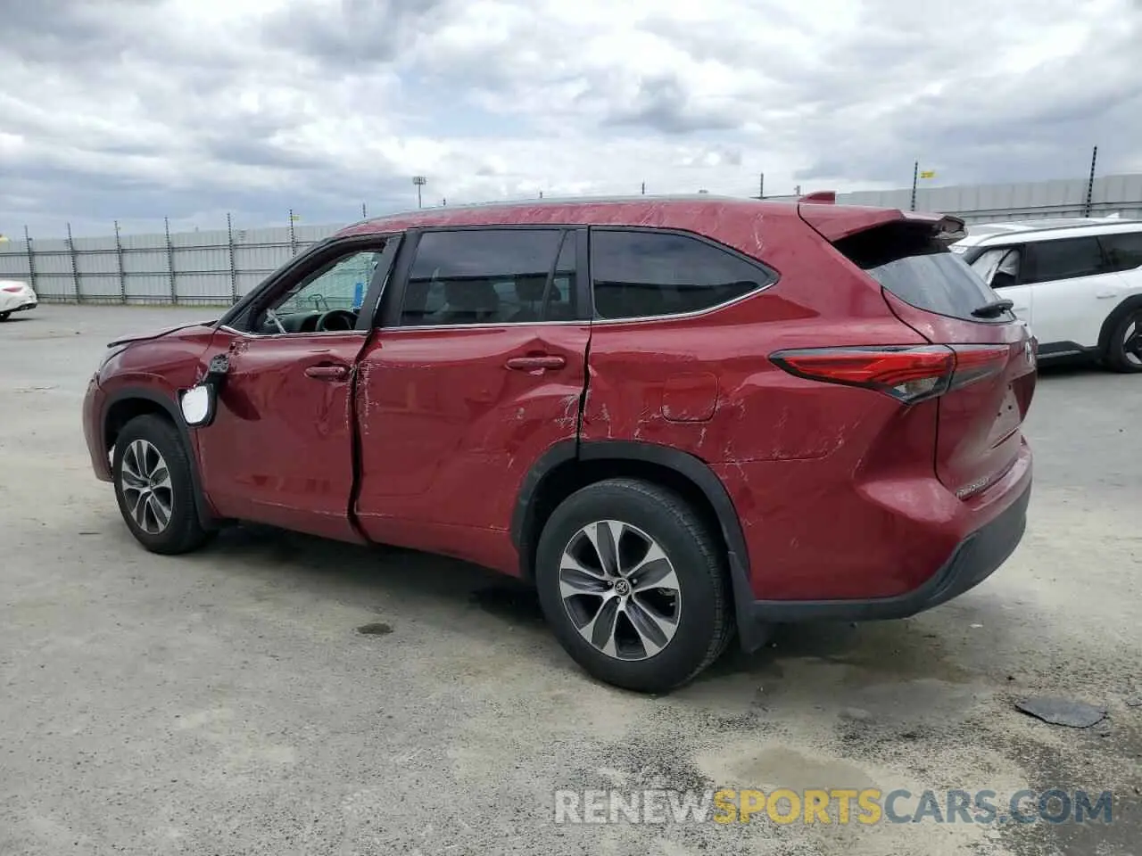 2 Фотография поврежденного автомобиля 5TDKDRAH3PS001429 TOYOTA HIGHLANDER 2023
