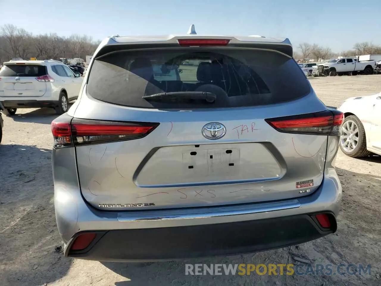 6 Photograph of a damaged car 5TDKDRAH3PS011717 TOYOTA HIGHLANDER 2023