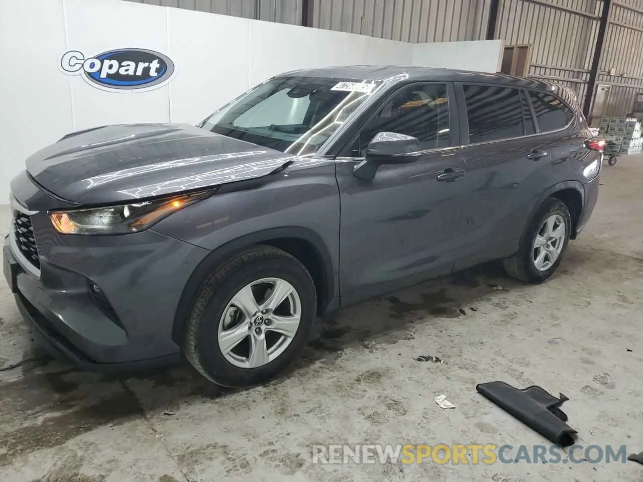 1 Photograph of a damaged car 5TDKDRAH3PS028145 TOYOTA HIGHLANDER 2023