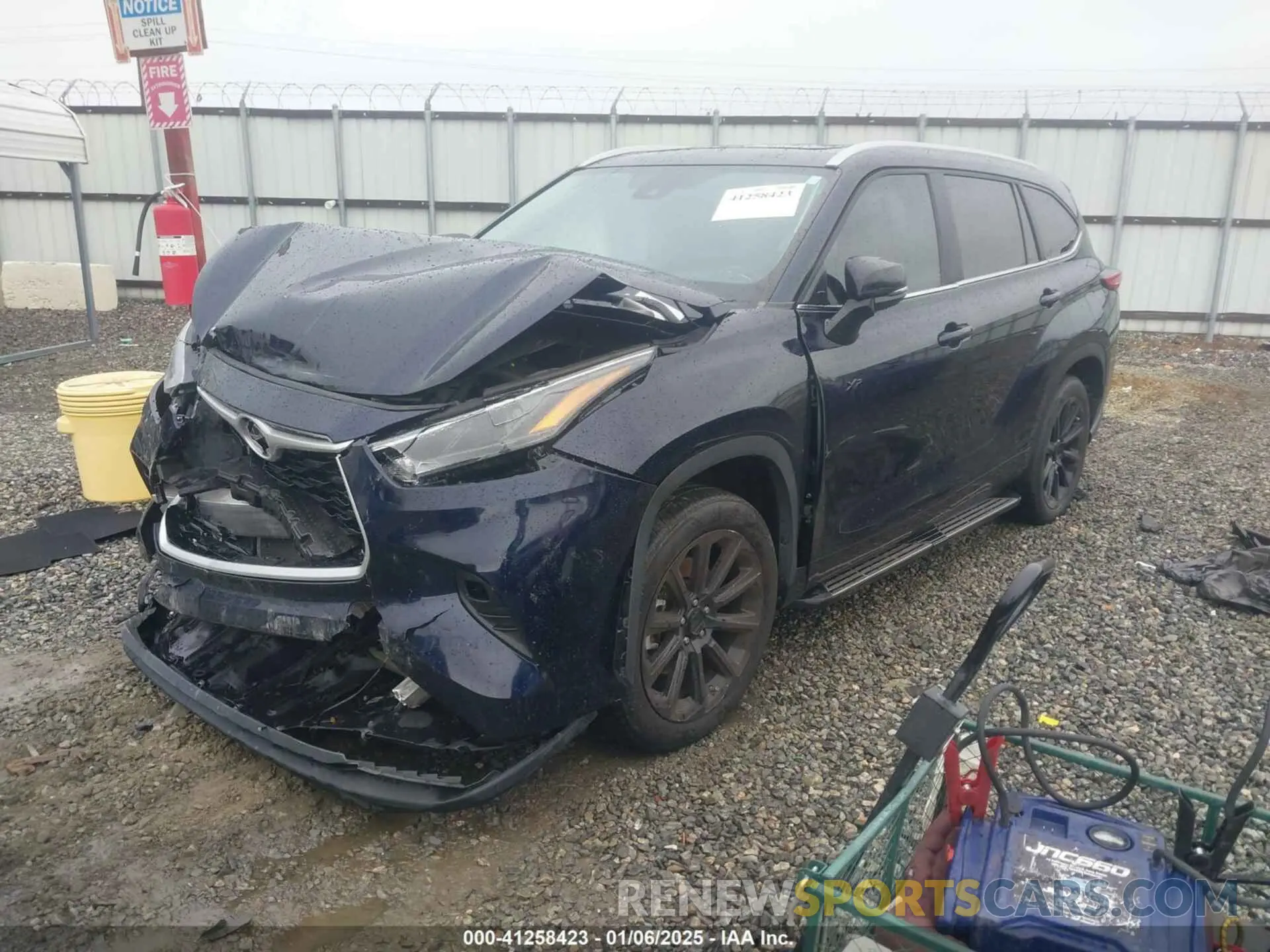 2 Фотография поврежденного автомобиля 5TDKDRAH3PS043096 TOYOTA HIGHLANDER 2023