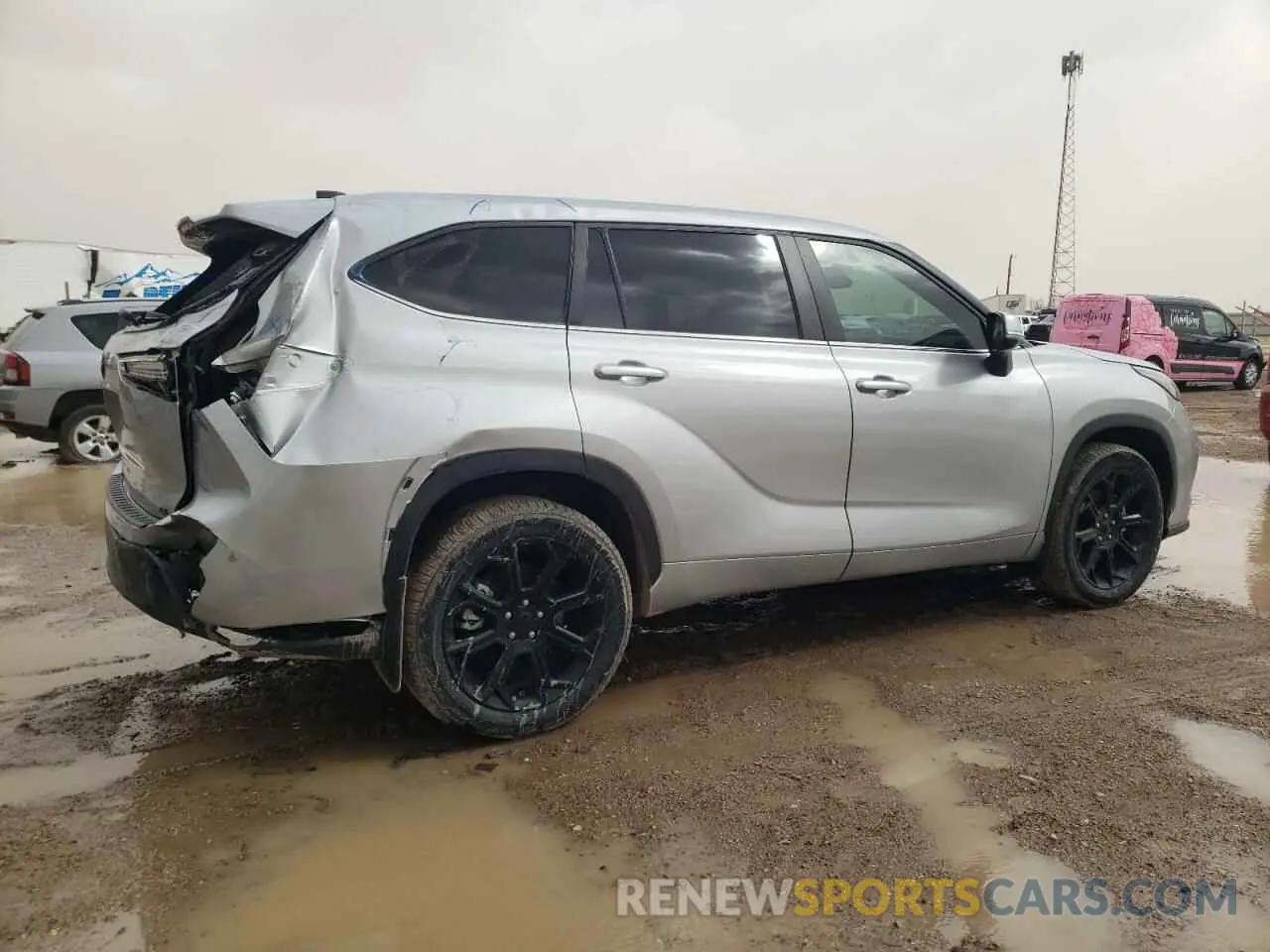3 Фотография поврежденного автомобиля 5TDKDRAH4PS027540 TOYOTA HIGHLANDER 2023