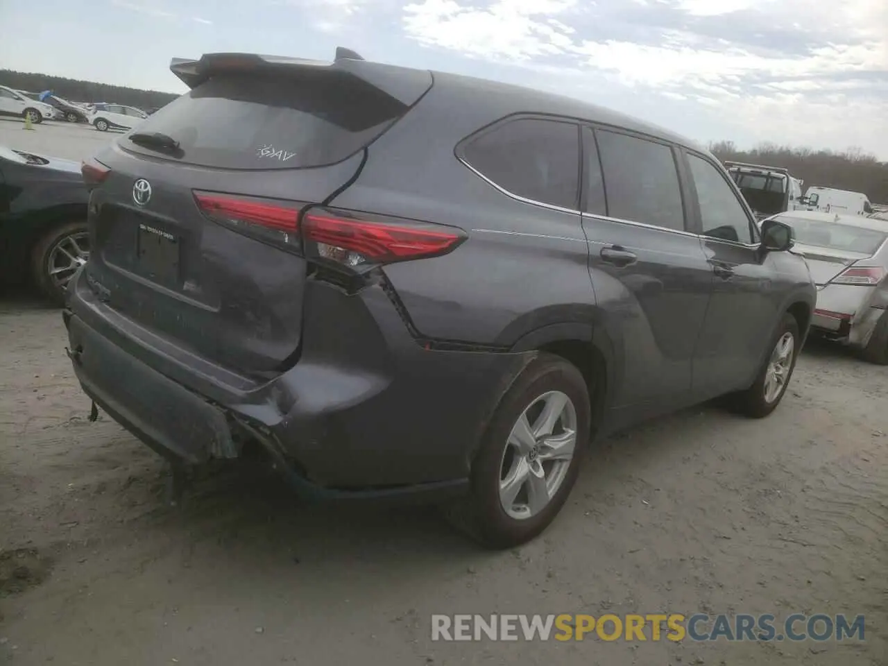 3 Фотография поврежденного автомобиля 5TDKDRAH4PS035086 TOYOTA HIGHLANDER 2023