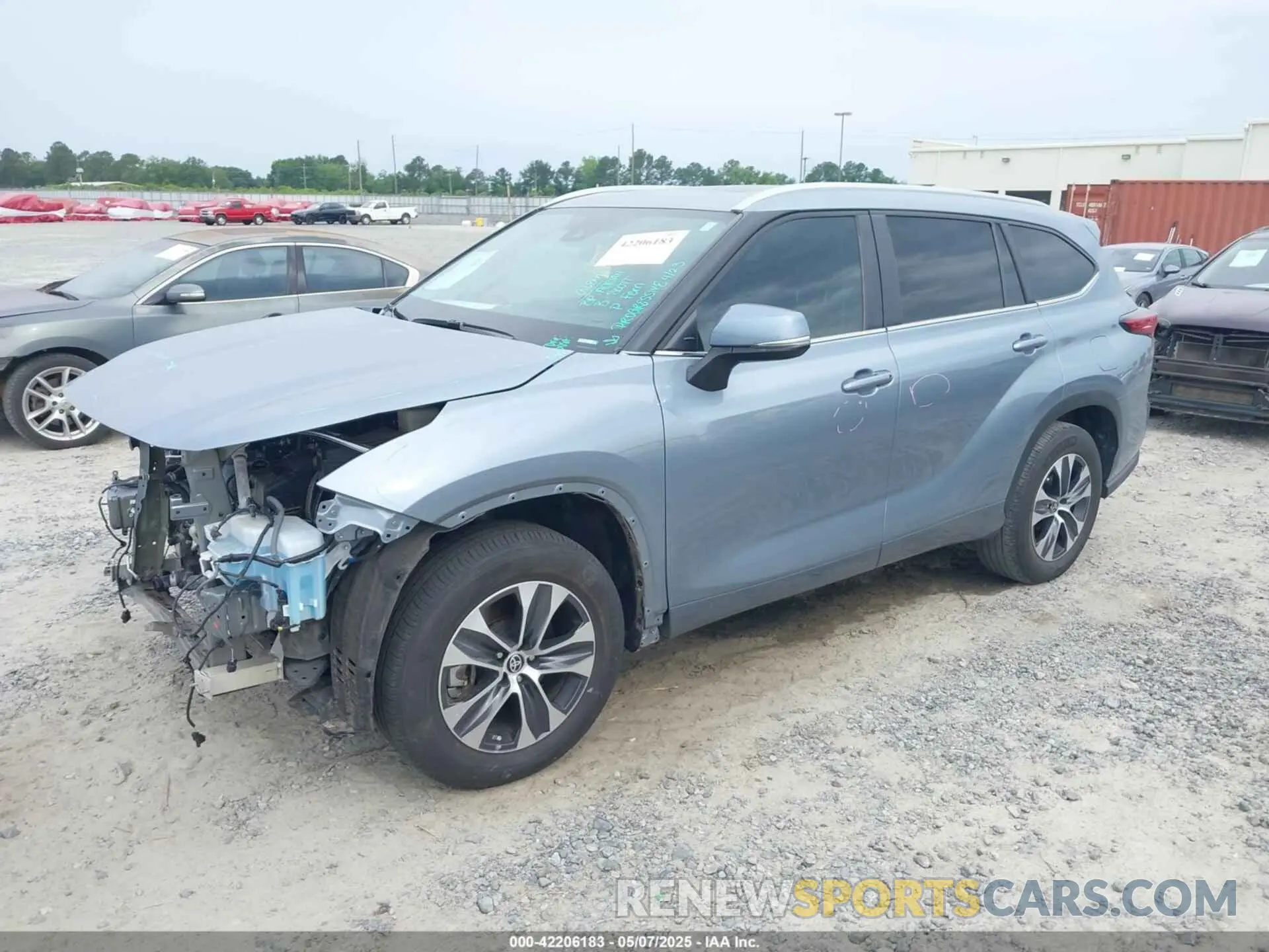 2 Photograph of a damaged car 5TDKDRAH4PS040014 TOYOTA HIGHLANDER 2023