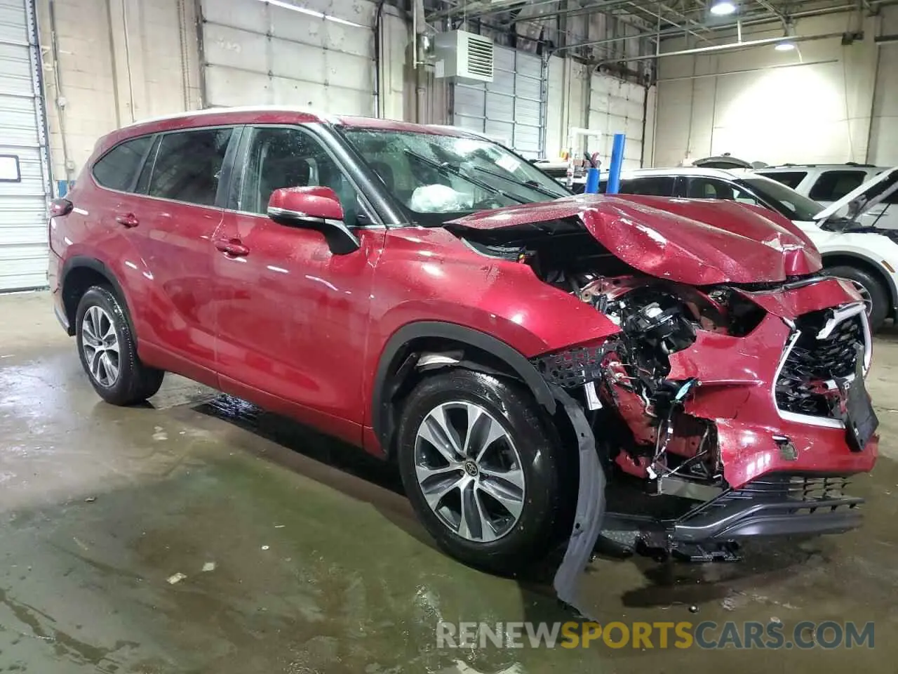 4 Фотография поврежденного автомобиля 5TDKDRAH5PS017261 TOYOTA HIGHLANDER 2023