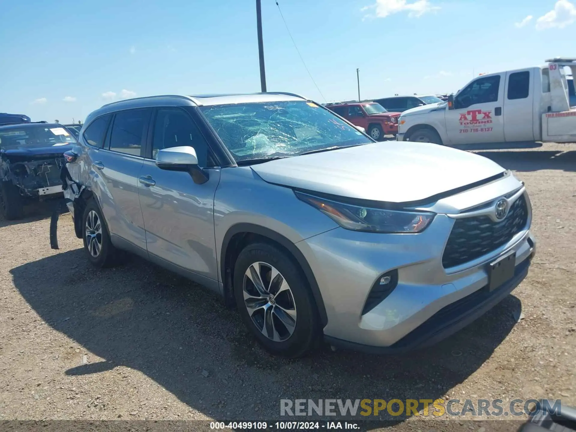 1 Фотография поврежденного автомобиля 5TDKDRAH5PS025750 TOYOTA HIGHLANDER 2023
