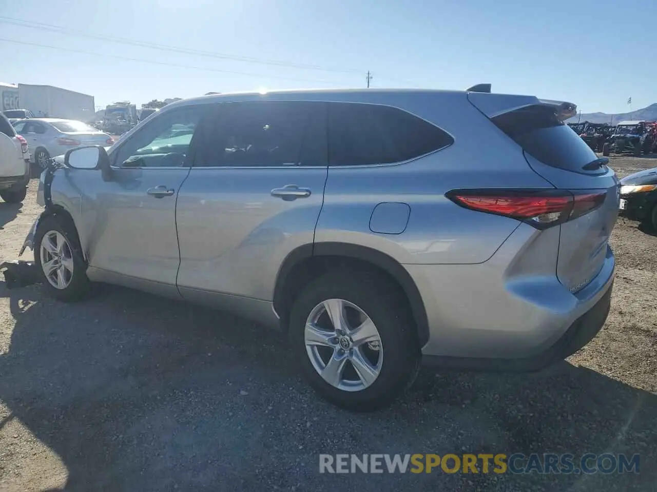 2 Фотография поврежденного автомобиля 5TDKDRAH5PS037137 TOYOTA HIGHLANDER 2023
