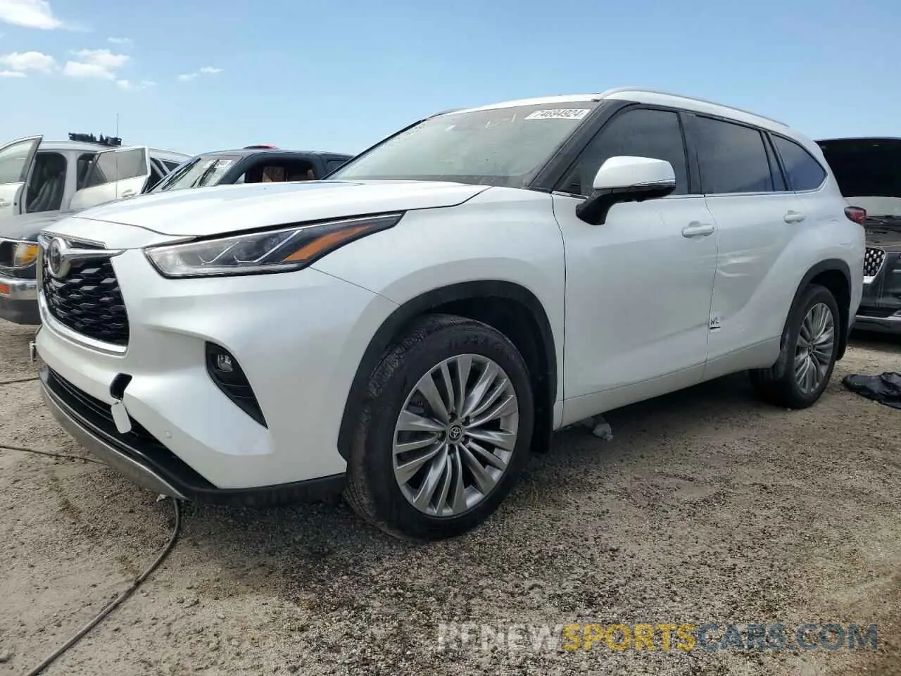 1 Photograph of a damaged car 5TDKDRAH6PS001487 TOYOTA HIGHLANDER 2023