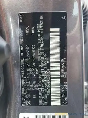 13 Photograph of a damaged car 5TDKDRAH6PS507806 TOYOTA HIGHLANDER 2023