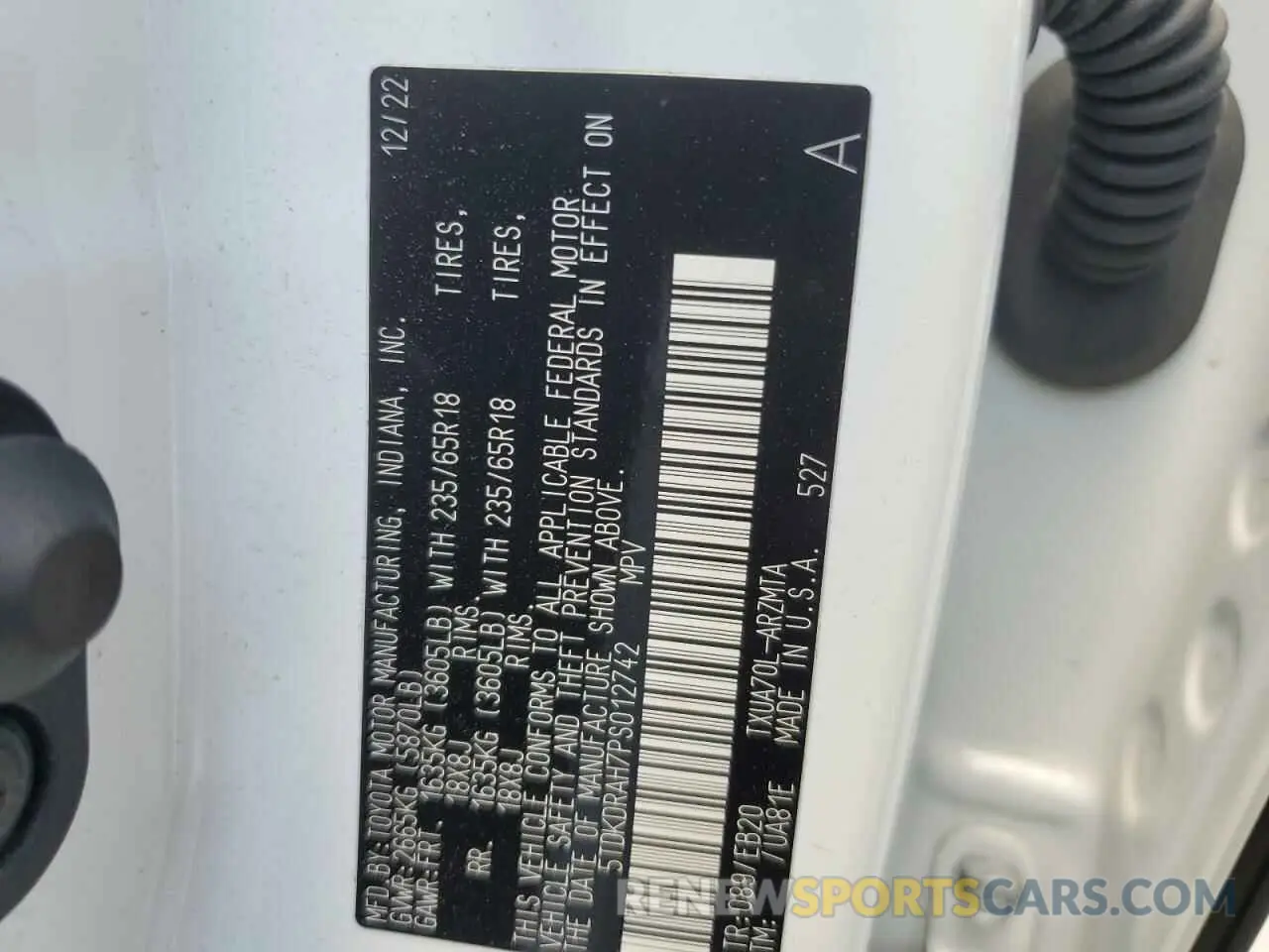 16 Фотография поврежденного автомобиля 5TDKDRAH7PS012742 TOYOTA HIGHLANDER 2023