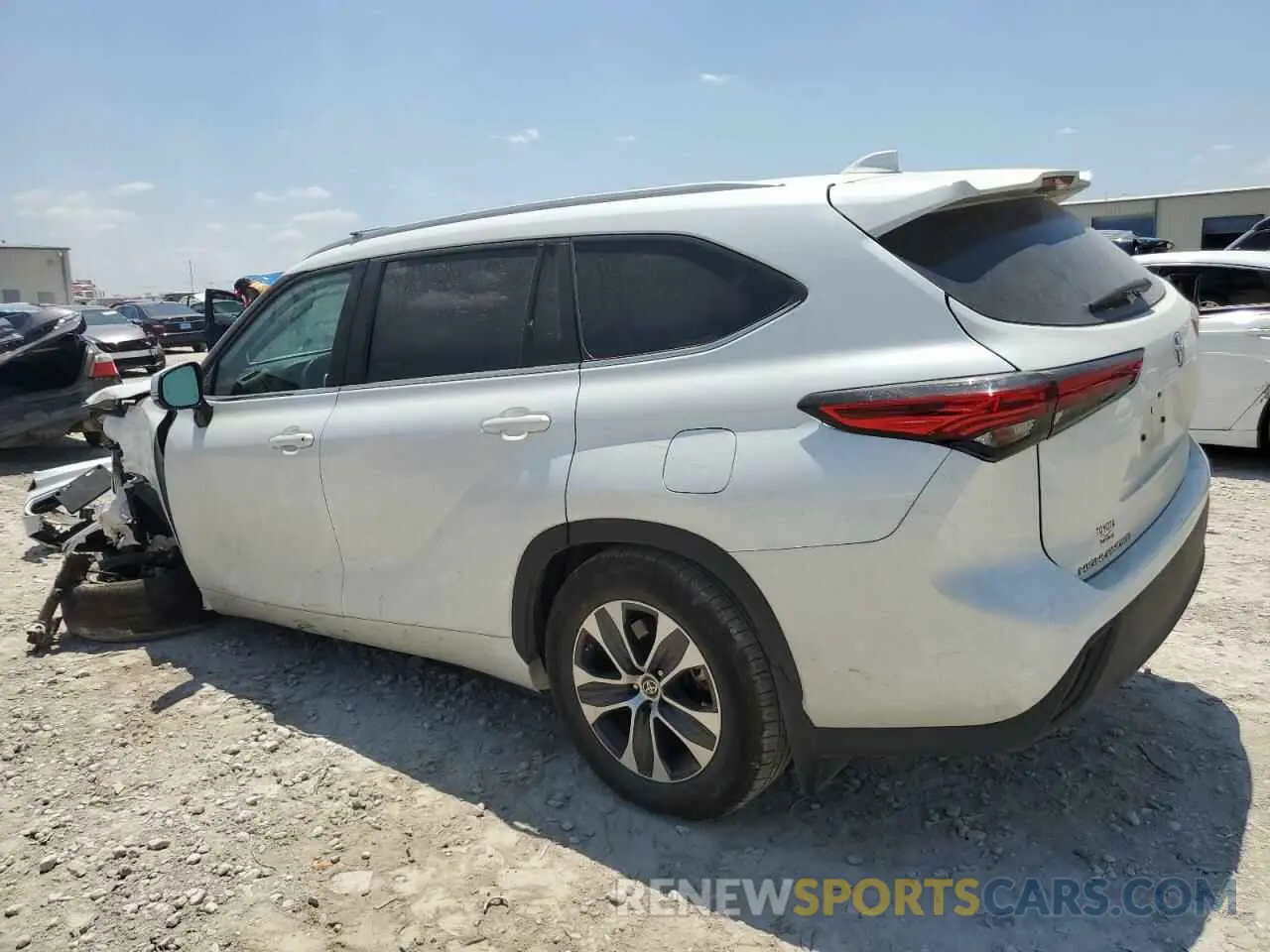 2 Фотография поврежденного автомобиля 5TDKDRAH7PS012742 TOYOTA HIGHLANDER 2023