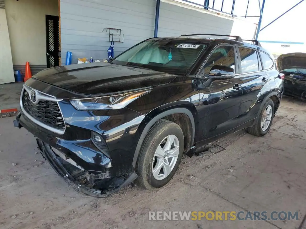 1 Photograph of a damaged car 5TDKDRAH7PS029878 TOYOTA HIGHLANDER 2023