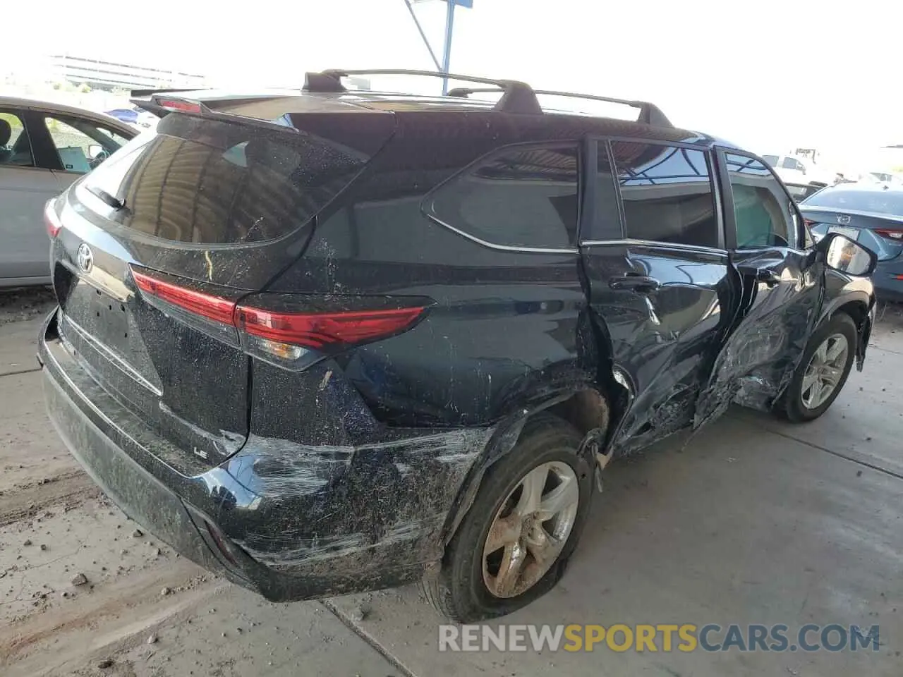 3 Photograph of a damaged car 5TDKDRAH7PS029878 TOYOTA HIGHLANDER 2023