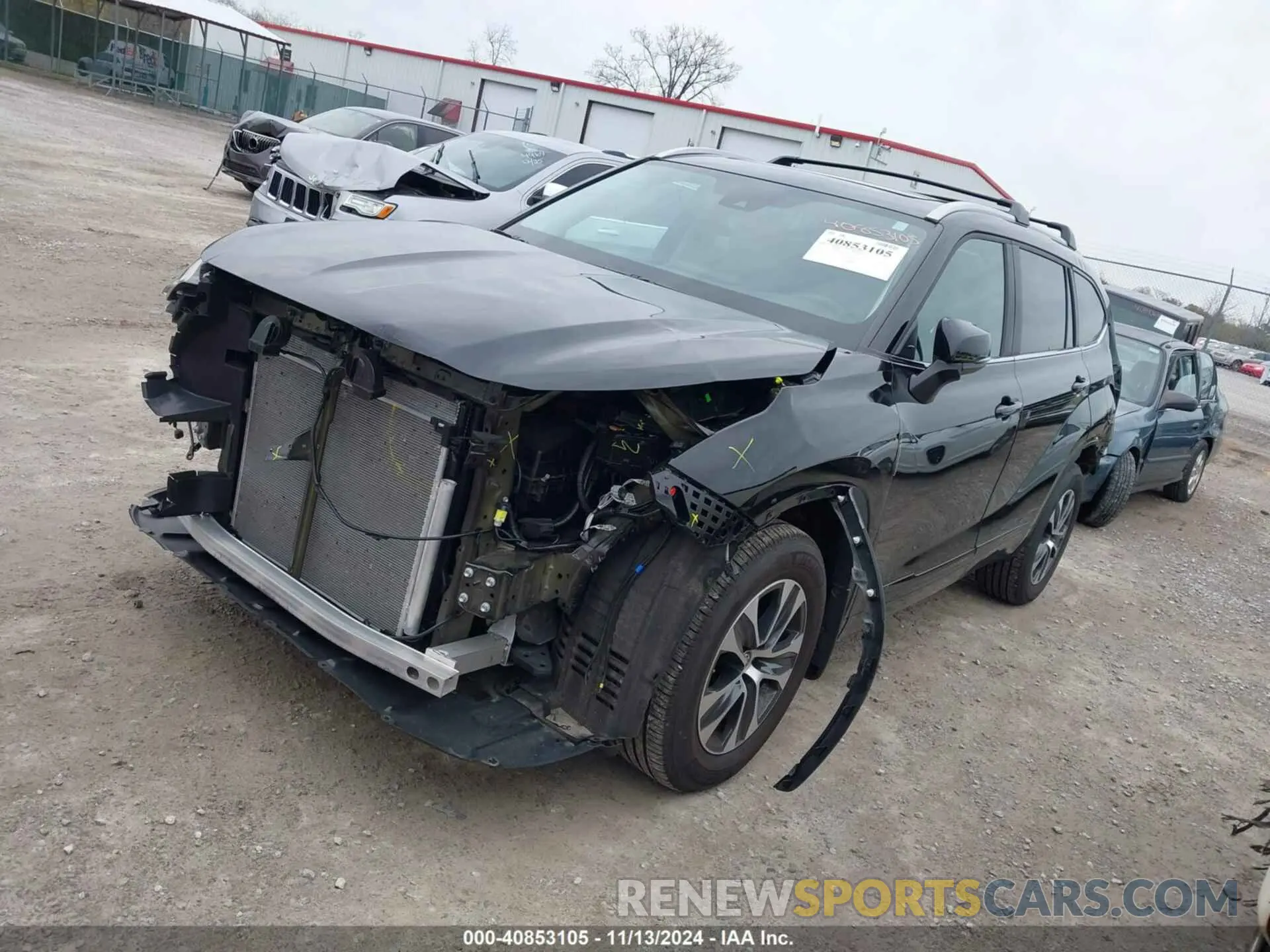 2 Photograph of a damaged car 5TDKDRAH7PS048897 TOYOTA HIGHLANDER 2023