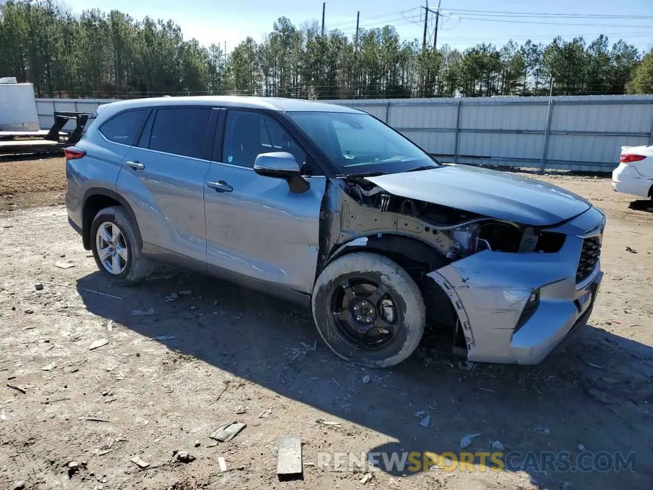 4 Фотография поврежденного автомобиля 5TDKDRAH8PS008022 TOYOTA HIGHLANDER 2023