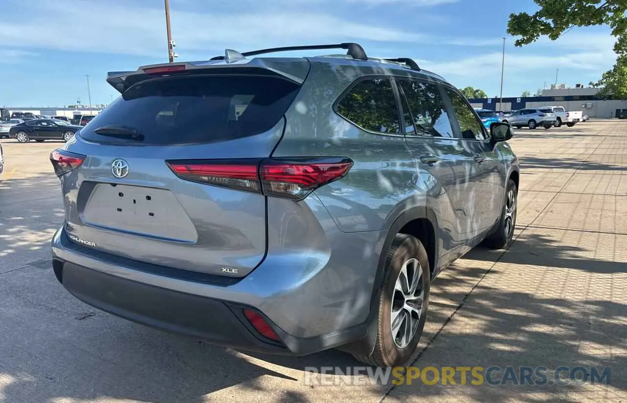 4 Фотография поврежденного автомобиля 5TDKDRAH8PS024592 TOYOTA HIGHLANDER 2023