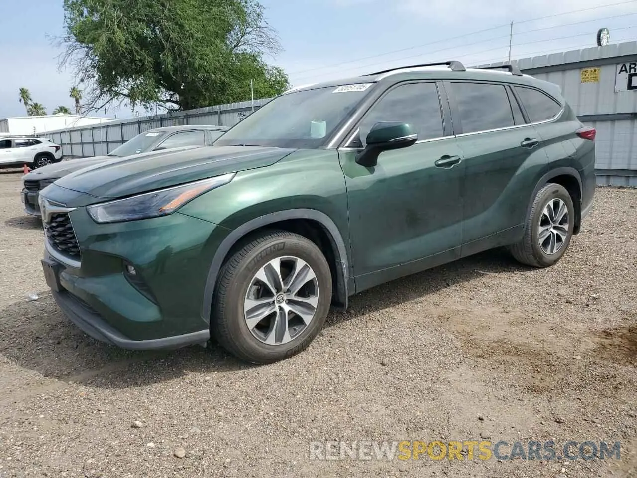 1 Photograph of a damaged car 5TDKDRAH8PS501568 TOYOTA HIGHLANDER 2023