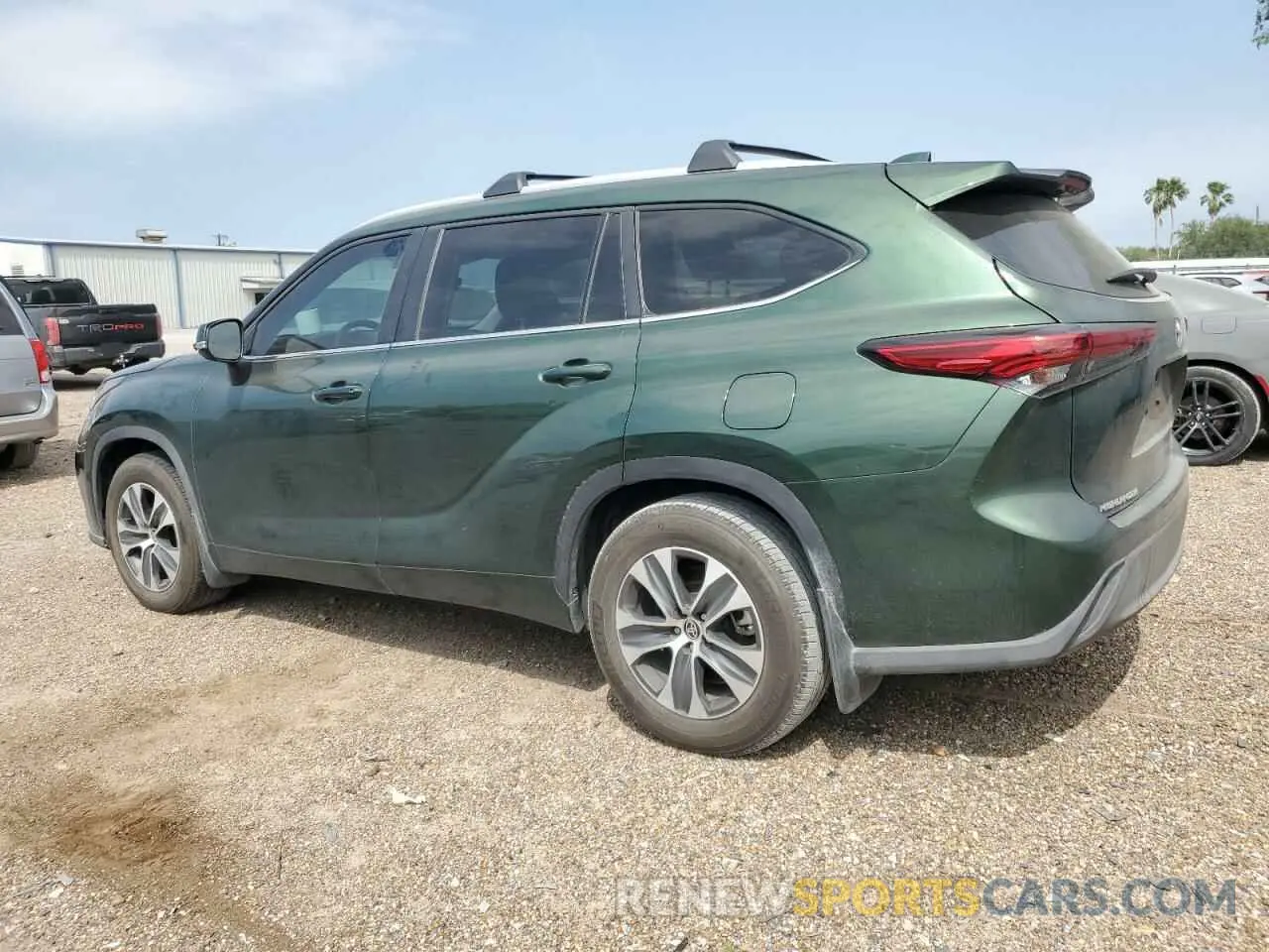 2 Photograph of a damaged car 5TDKDRAH8PS501568 TOYOTA HIGHLANDER 2023