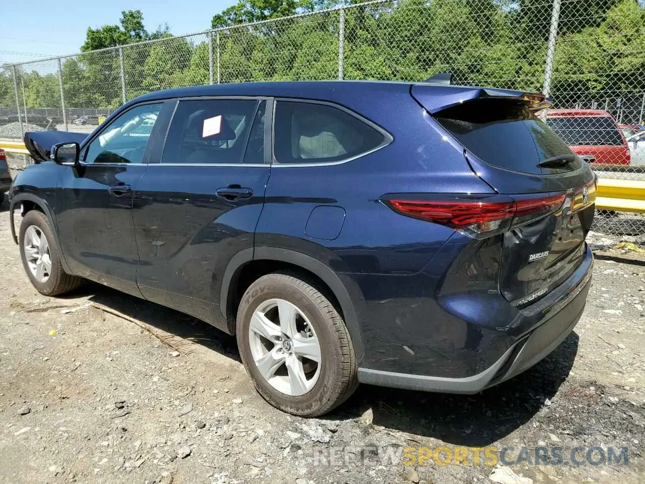 2 Photograph of a damaged car 5TDKDRAH8PS503756 TOYOTA HIGHLANDER 2023