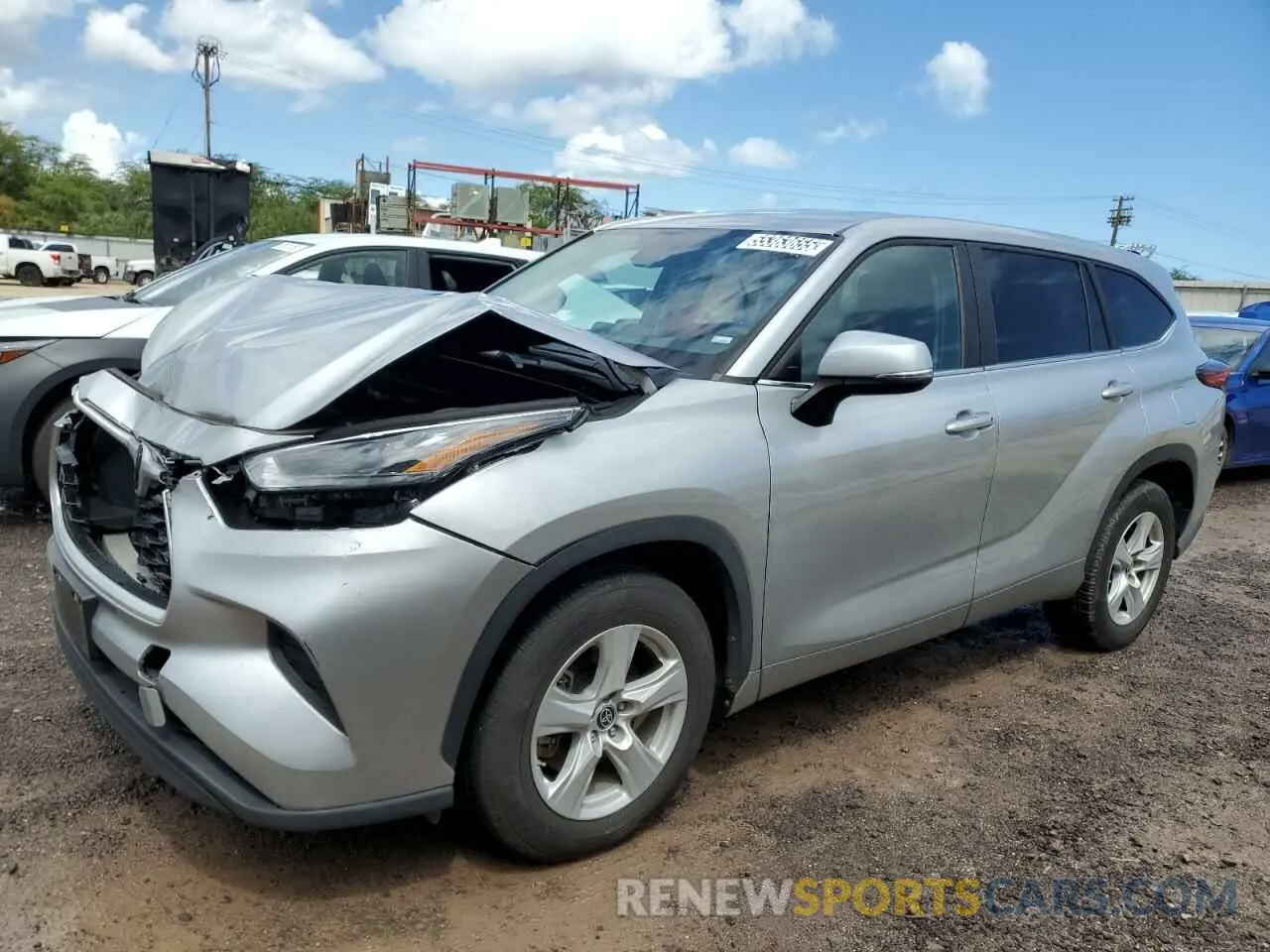 1 Фотография поврежденного автомобиля 5TDKDRAH9PS018591 TOYOTA HIGHLANDER 2023