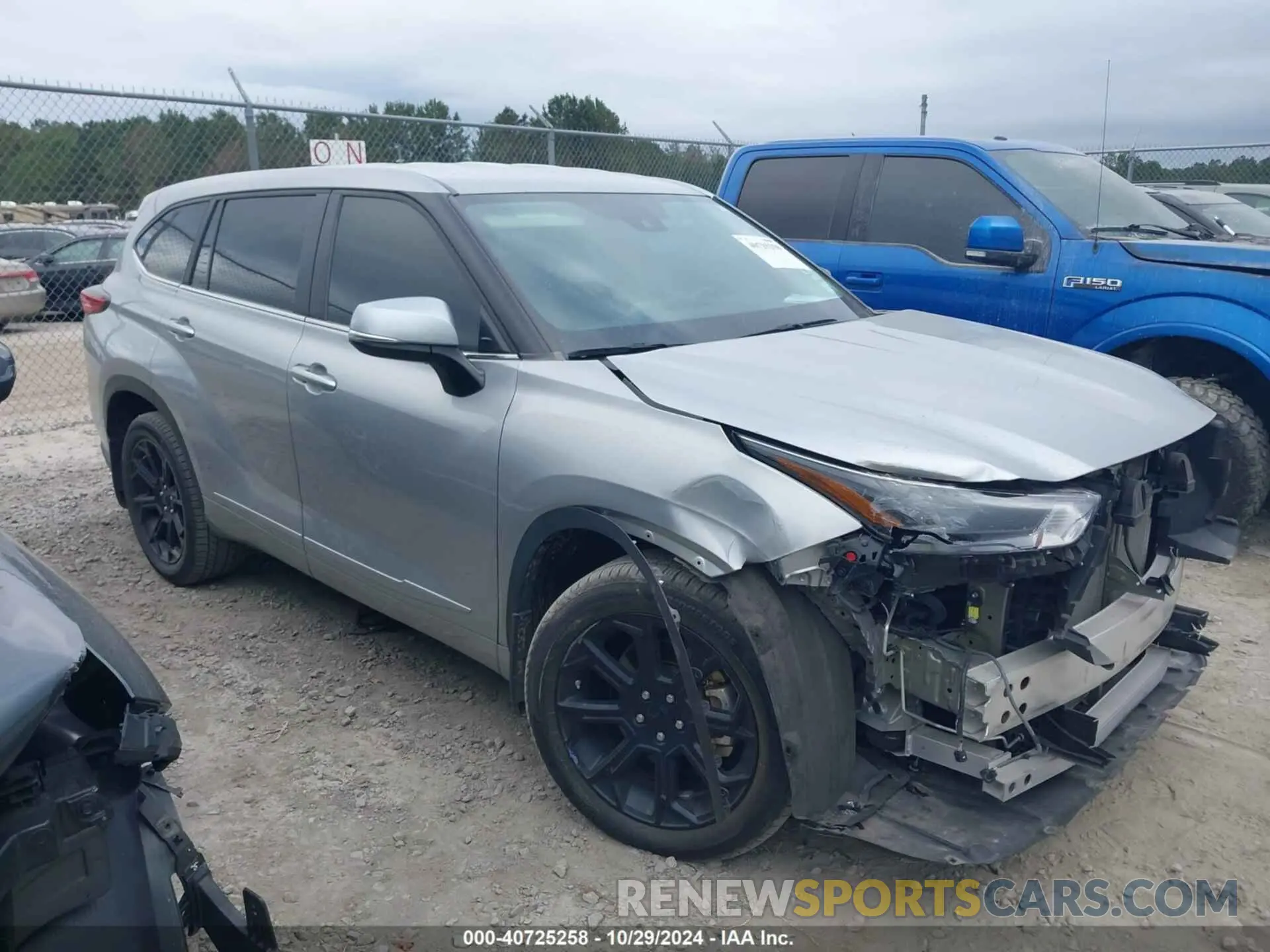1 Photograph of a damaged car 5TDKDRAH9PS023273 TOYOTA HIGHLANDER 2023