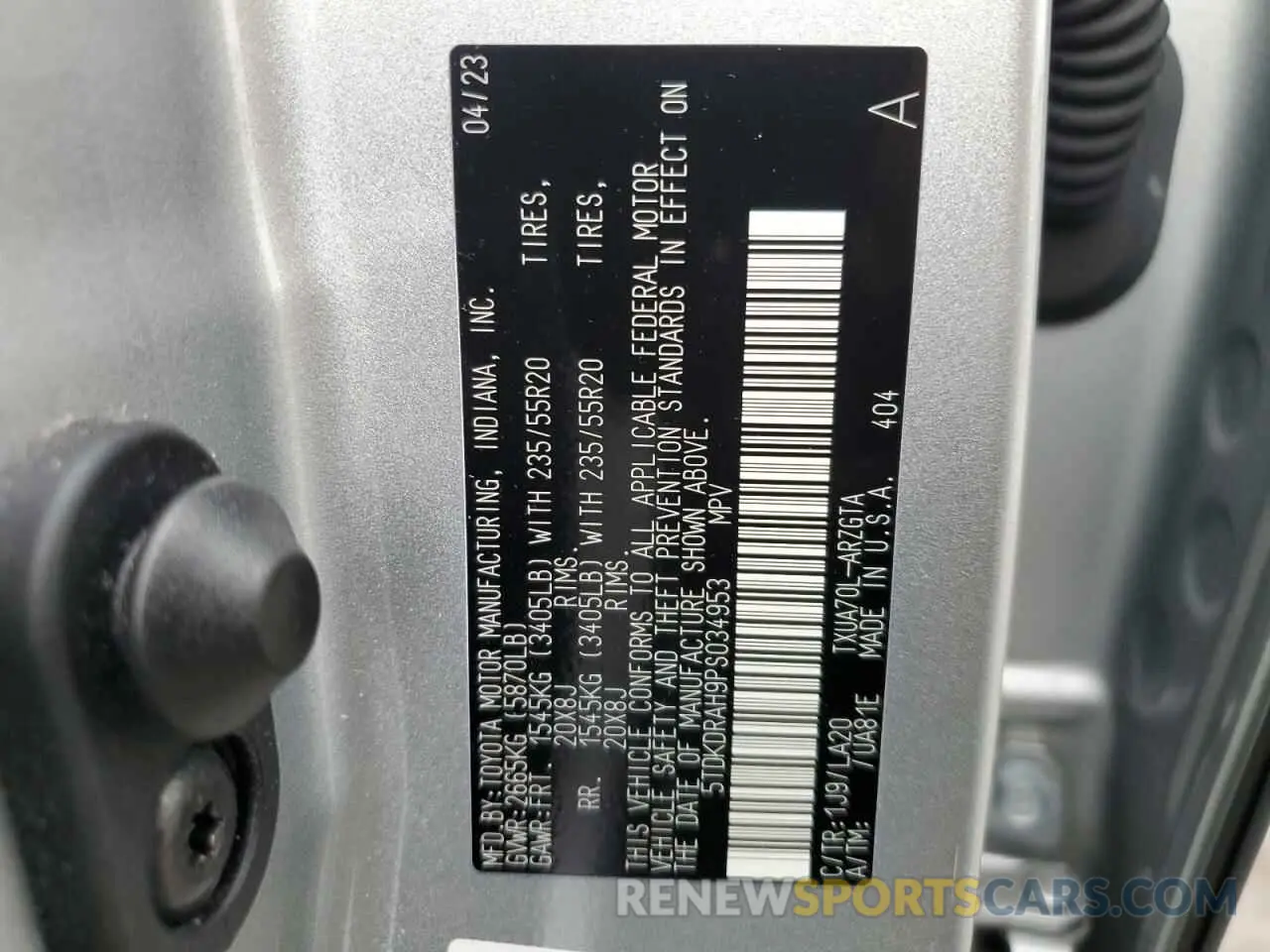 13 Фотография поврежденного автомобиля 5TDKDRAH9PS034953 TOYOTA HIGHLANDER 2023
