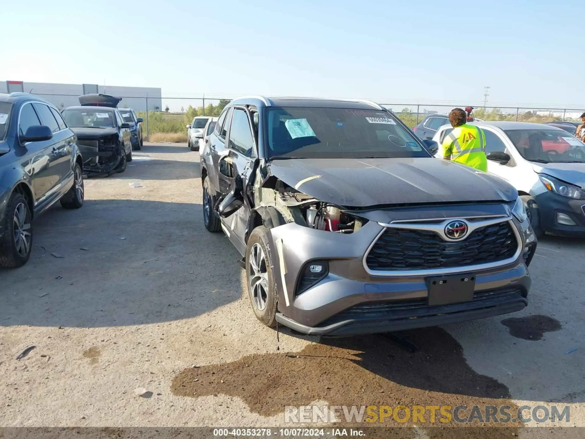 1 Фотография поврежденного автомобиля 5TDKDRAH9PS040378 TOYOTA HIGHLANDER 2023