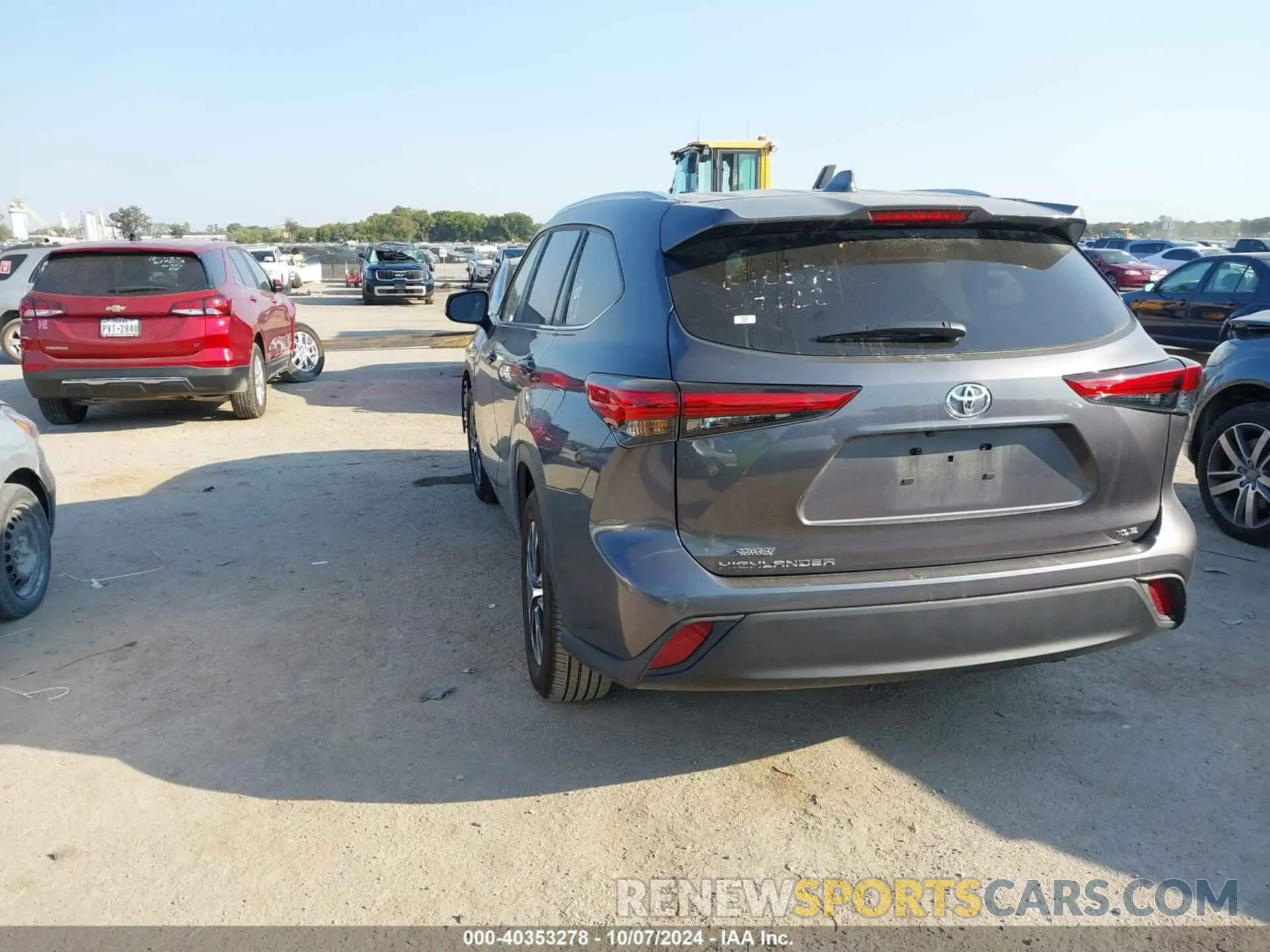 3 Фотография поврежденного автомобиля 5TDKDRAH9PS040378 TOYOTA HIGHLANDER 2023