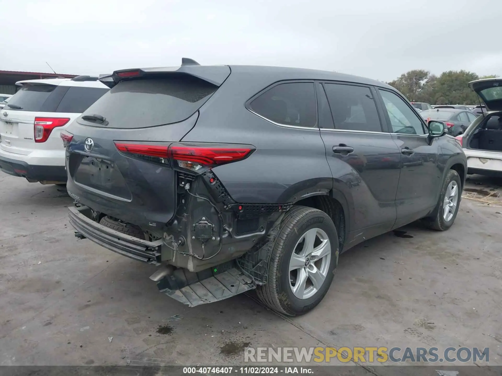 4 Photograph of a damaged car 5TDKDRAH9PS046634 TOYOTA HIGHLANDER 2023
