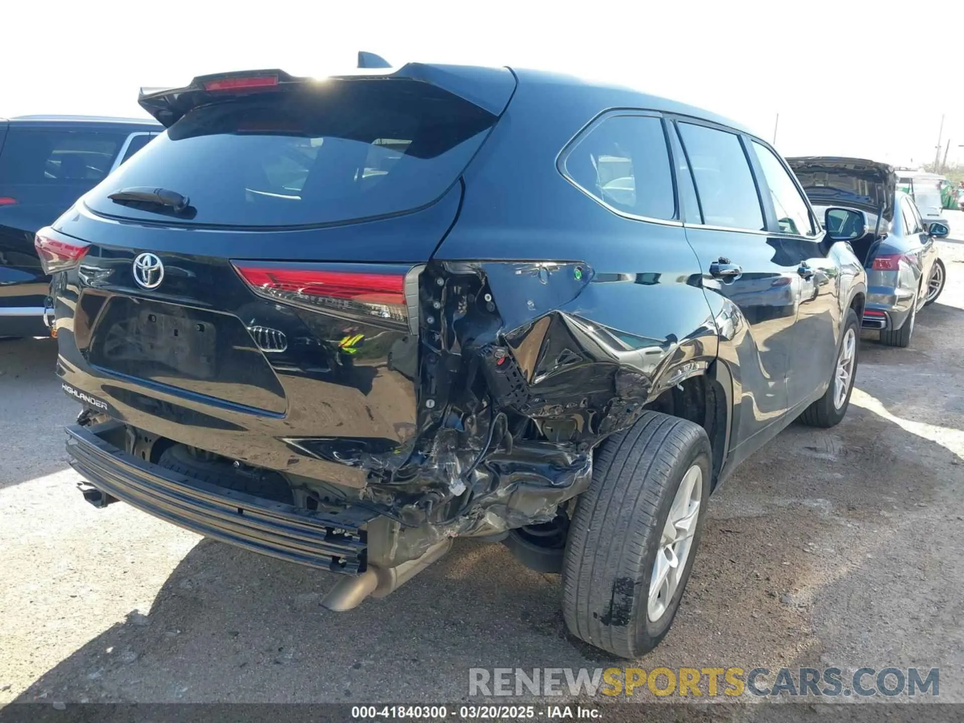 4 Фотография поврежденного автомобиля 5TDKDRAH9PS046701 TOYOTA HIGHLANDER 2023
