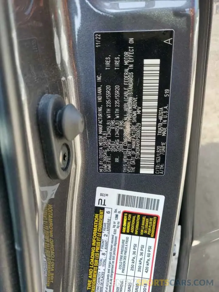 13 Photograph of a damaged car 5TDKDRAHXPS006529 TOYOTA HIGHLANDER 2023