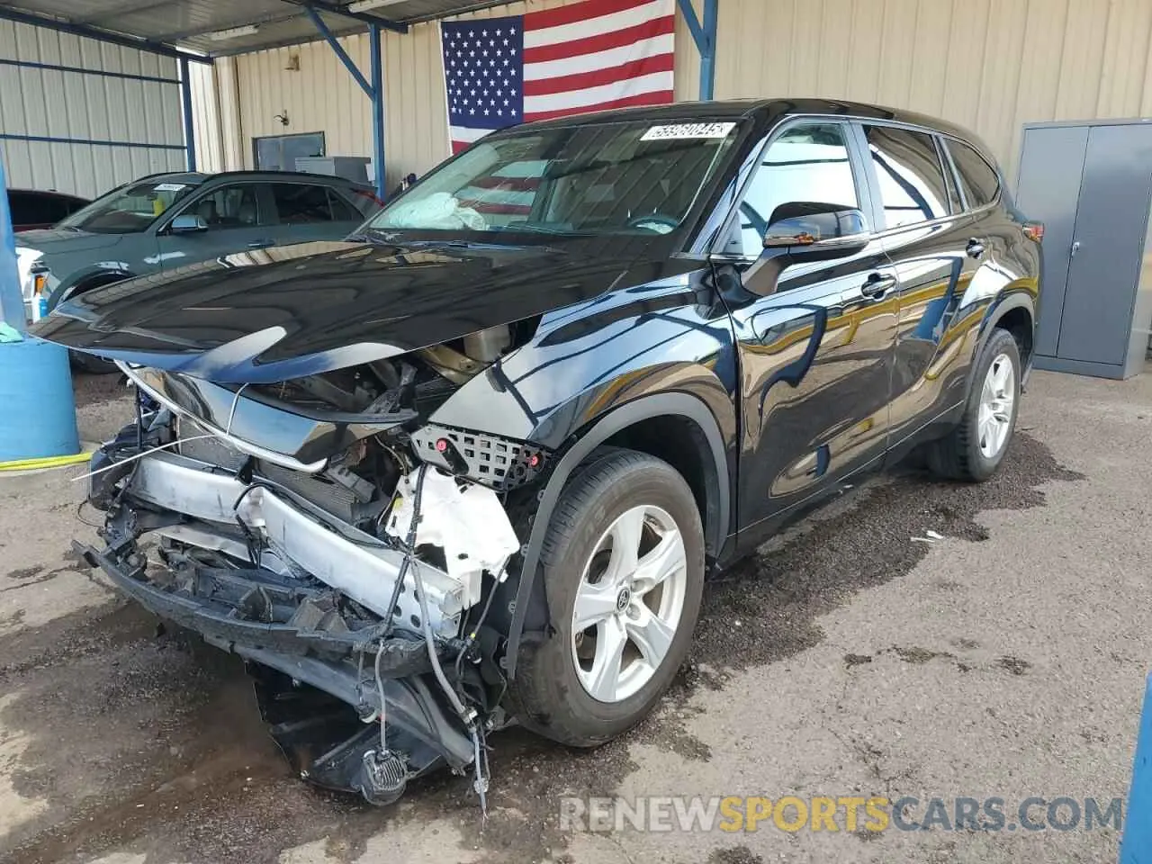 1 Photograph of a damaged car 5TDKDRAHXPS039806 TOYOTA HIGHLANDER 2023