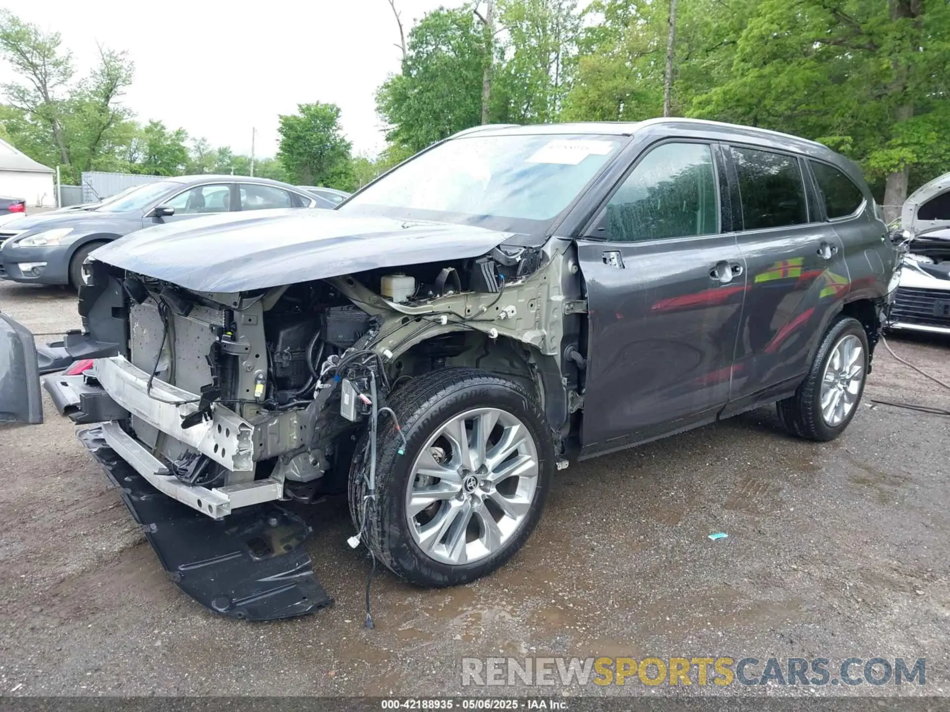 2 Фотография поврежденного автомобиля 5TDKDRBH0PS006456 TOYOTA HIGHLANDER 2023