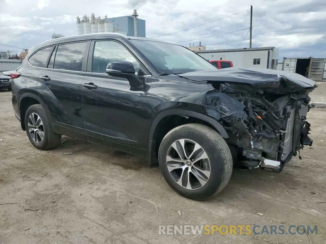 4 Фотография поврежденного автомобиля 5TDKDRBH0PS027470 TOYOTA HIGHLANDER 2023